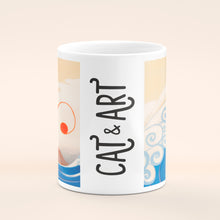 Carica l&#39;immagine nel visualizzatore di Gallery, Tazza Cat Wave - Cat&amp;Art Mug
