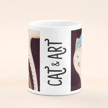 Carica l&#39;immagine nel visualizzatore di Gallery, Tazza Cat and Pearl - Cat&amp;Art Mug
