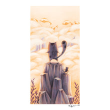 Carica l&#39;immagine nel visualizzatore di Gallery, Illustrazione Dreamy Cat A4/A3 - Cat&amp;Art Illustration
